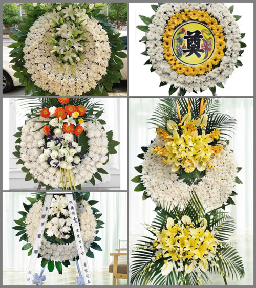 四川成都邛崃市宝林镇金鸡村花圈速递